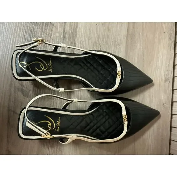 Sam Edelman Women’s Toni Pointed Toe Kitten Heel Pumps Leather Size 9.5 - Picture 11 of 11